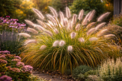 Ну что за лисьи хвостики торчат на клумбе: эффектный многолетник без хлопот, который красив даже осенью и зимой
