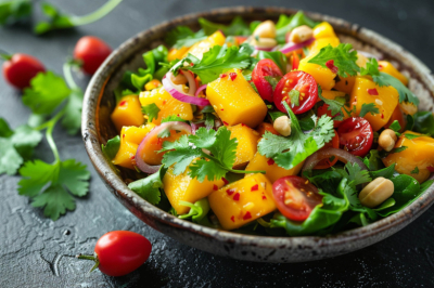 Тайский салат с манго &mdash; сладкая дичь для любителей острого: как добавить перчинку в будни