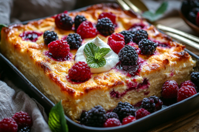 Когда нападает жор, готовлю запеканку-чизкейк из мягкого творога: быстрая, спасет от переедания