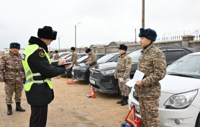 Военная полиция Актау завершила месячник по подготовке автомобилей к зиме