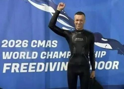 На чемпионате мира по фридайвингу в Сербии россиянин установил два мировых рекорда